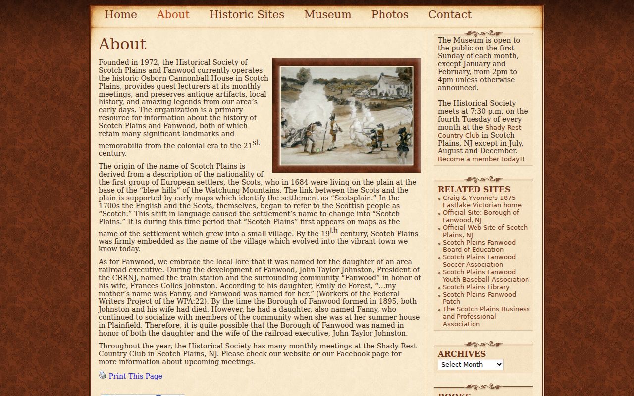 Scotch Plains city directory history at the Scotch Plains-Fanwood Historical Society